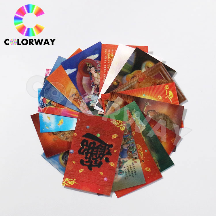 Custom Self Attactive Flip Painting Image 3D Lenticular Sticker